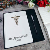 Personalized Diary and Pen Gift Set for Doctors | Premium Professional Combo - BBD GIFTS